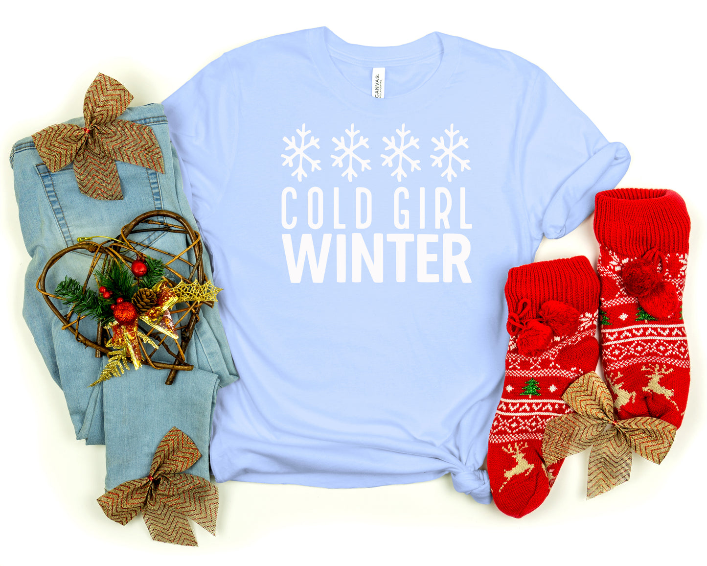 Cold Girl Winter T-Shirt