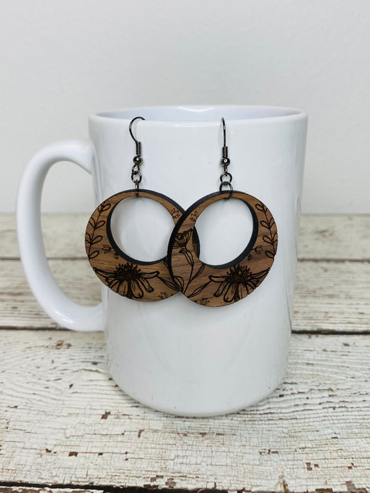 Wildflower Round Earrings